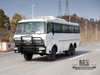 Ônibus off road com tração nas seis rodas Dongfeng 190 HP 6 * 6 Ônibus manual de seis velocidades com pára-choques Ônibus Dongfeng para venda Fabricante de conversão Veículo especial de exportação