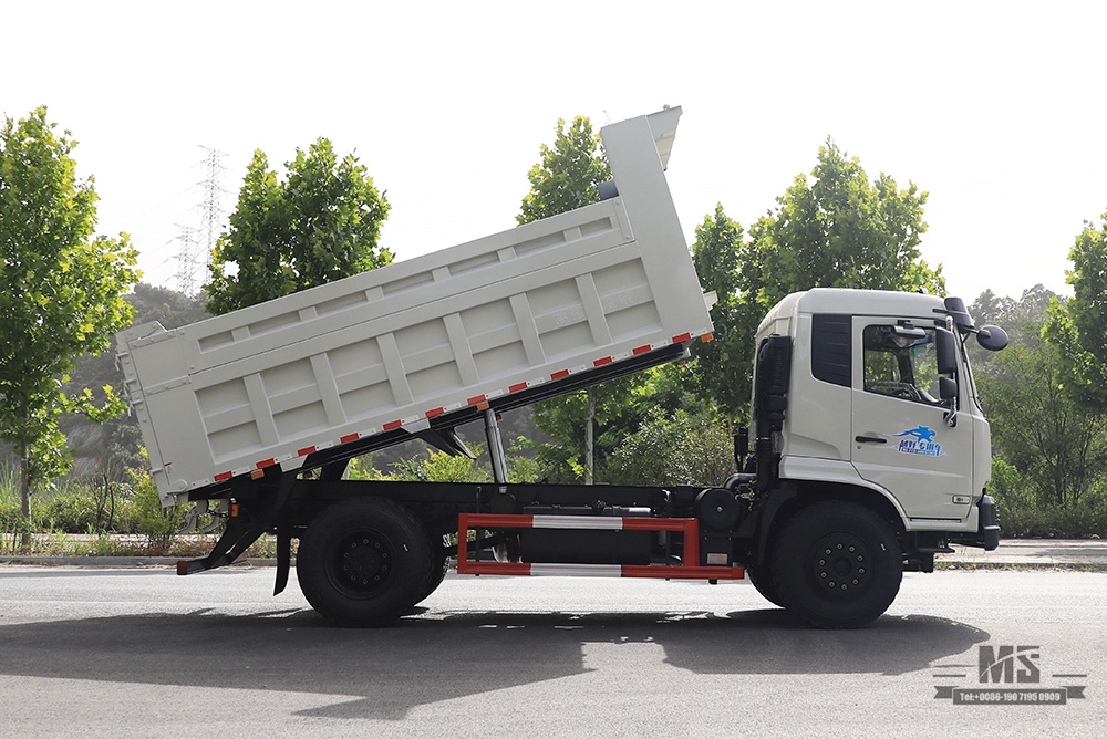 Caminhão basculante Dongfeng 4 × 2_ Flathead Head Row Meio caminhão basculante para venda_4 * 2 Veículo especial de exportação