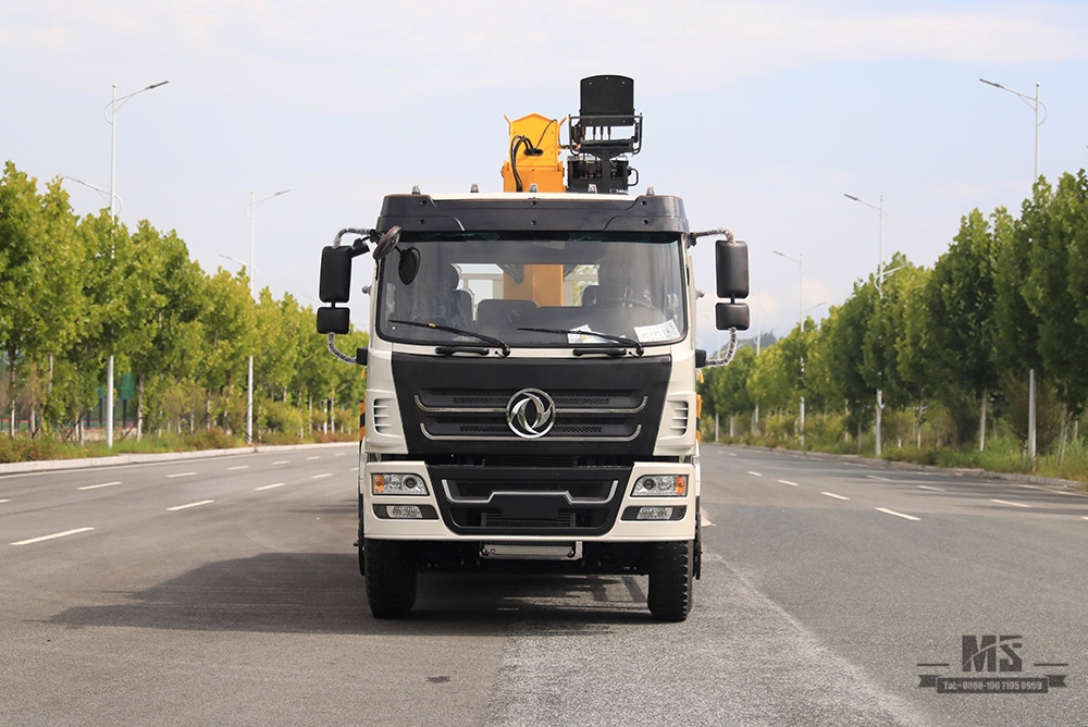 266hp Dongfeng 4×2 caminhão montado guindaste novo flathead cabine linha meio guindaste caminhão exportação veículo especial