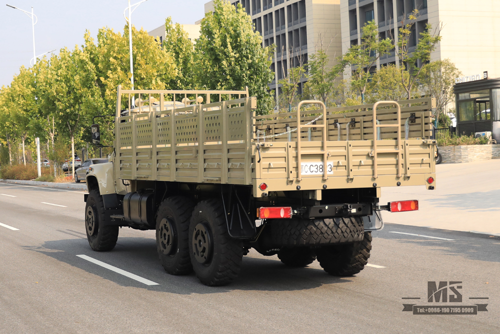 190hp Dongfeng 6 × 6 EQ2100 Truck_6 * 6 Caminhão de cabeça pontiaguda com tração nas seis rodas Off Road Truck_Export Veículo especial