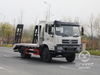 Dongfeng semi-cabine de topo plano | Veículo de transporte da escavadeira | Towing Towing Towing Flatbabed Hook Machine Board | Trailer de Tandem de caminhão de escada hidráulica | 