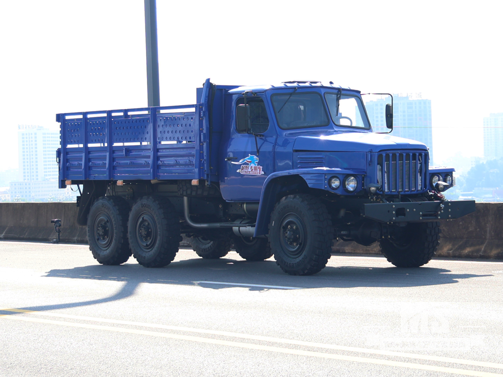 Caminhão de carga Dongfeng de 8 toneladas com tração de seis rodas somente para exportação equipado com motor de 170 HP