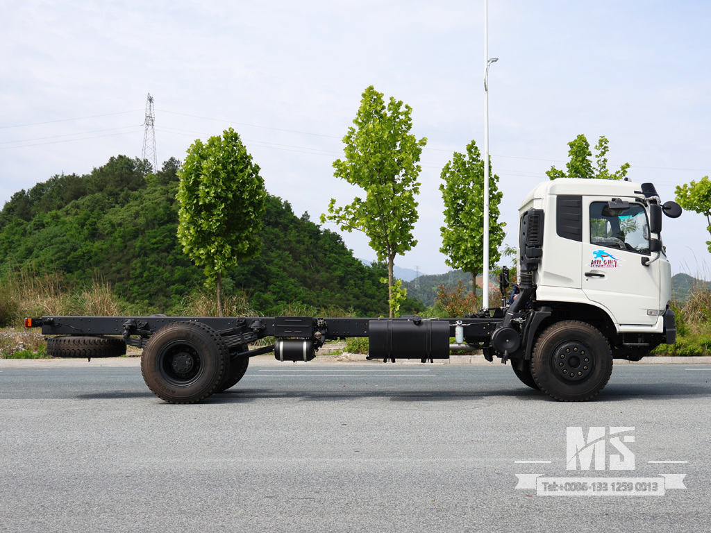 Dongfeng 4×2 Chassis_4*2 210hp Versão Estendida Chassis de nariz chato para Venda_ Chassi Especial de Caminhões de Exportação 