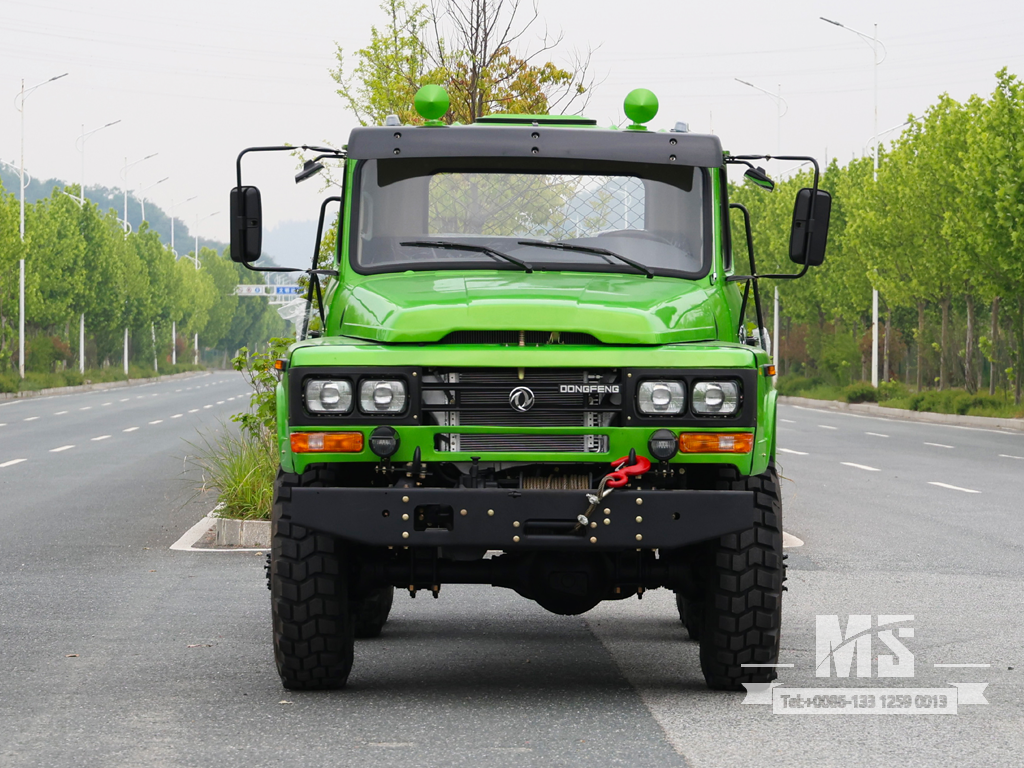 Dongfeng 6×6 EQ2082 Chassis_6*6 170hp Caminhão de cabeça pontiaguda Chassi com tração nas seis rodas para venda_ Chassi especial de caminhões de exportação 