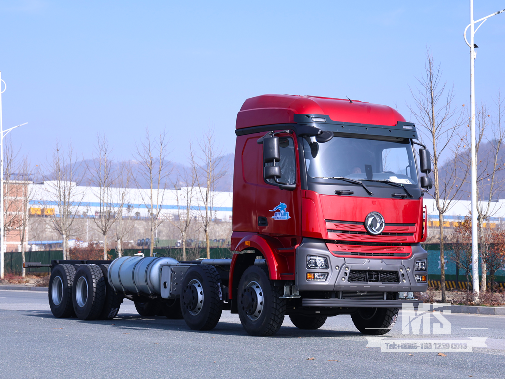 Chassi de caminhão com carroceria Dongfeng 8×4_8*4 500HP Chassi de caminhão para venda_ Chassi especial de exportação 