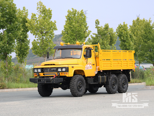 Caminhão de carga de nariz longo com tração de seis rodas Dongfeng somente para exportação, equipado com motor de 170 HP | EQ3253GP6