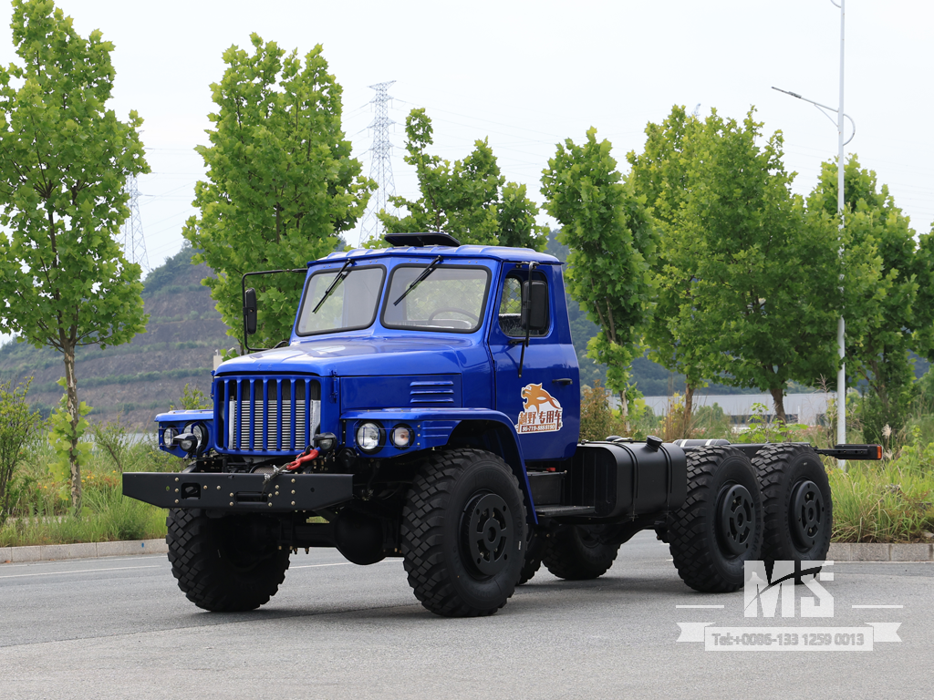 Dongfeng 6×6 EQ2100 Chassis_6*6 190hp Caminhão Convencional Chassi com Tração de Seis Rodas para Venda_ Chassi Especial de Exportação 