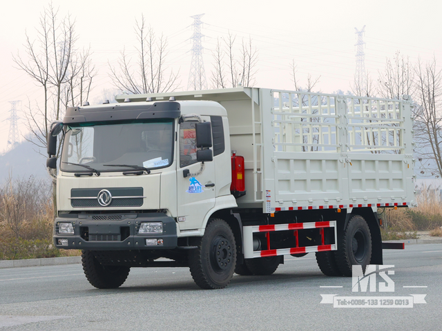 Caminhão basculante de estaca de grade 4 × 2 branco Dongfeng de 18 toneladas (210 HP) | Caminhões Especiais de Exportação