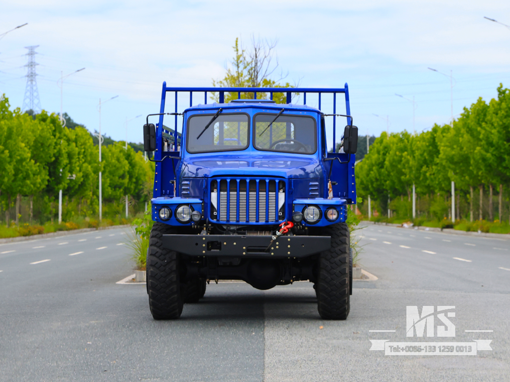 Caminhão de carga Dongfeng de 10 toneladas com tração de seis rodas somente para exportação equipado com motor de 190 HP