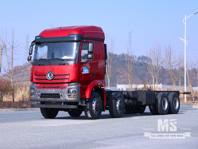 Chassi de caminhão com carroceria Dongfeng 8×4_8*4 500HP Chassi de caminhão para venda_ Chassi especial de exportação 