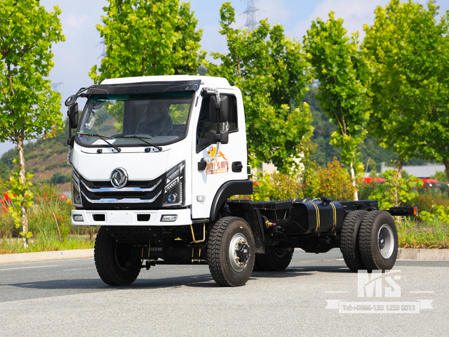 Chassi de cabeça chata Dongfeng 4×4_4*4 150HP Caminhão convencional com tração nas quatro rodas para venda_ Chassi especial de exportação 
