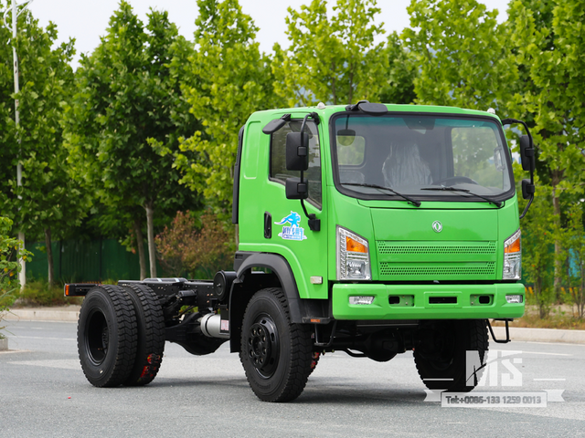 Dongfeng 4×4 Chassis_4*4 170hp Caminhão de cabeça chata Chassi com tração nas quatro rodas para venda_ Chassi especial de caminhões de exportação 