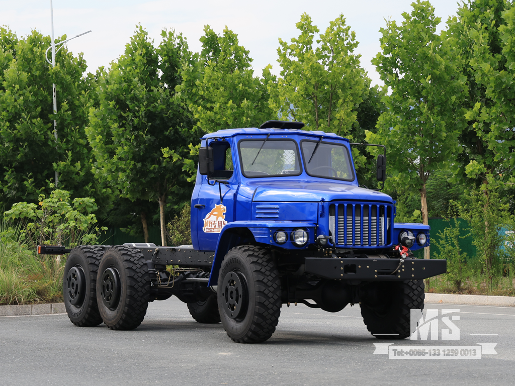 Dongfeng 6×6 EQ2100 Chassis_6*6 190hp Caminhão Convencional Chassi com Tração de Seis Rodas para Venda_ Chassi Especial de Exportação 