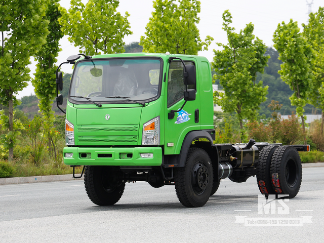 Dongfeng 4×4 Chassis_4*4 170hp Caminhão de cabeça plana Chassi com tração nas quatro rodas para venda_ Chassi especial de caminhões de exportação 