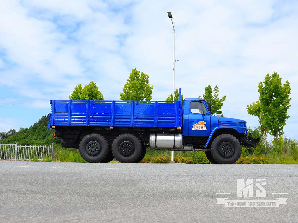 Caminhão de carga Dongfeng de 10 toneladas com tração de seis rodas somente para exportação equipado com motor de 190 HP