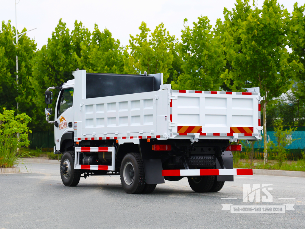 Caminhão basculante leve off-road de 12 toneladas com tração nas quatro rodas Dongfeng para montanhas e canteiros de obras | Caminhões Especiais de Exportação 