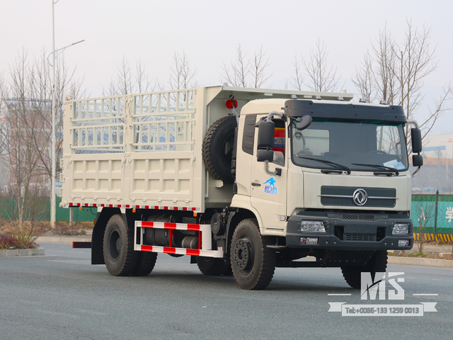 Caminhão basculante de estaca de grade 4 × 2 branco Dongfeng de 18 toneladas (210 HP) | Caminhões Especiais de Exportação