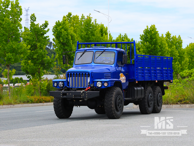 Caminhão de carga Dongfeng de 10 toneladas com tração de seis rodas somente para exportação equipado com motor de 190 HP