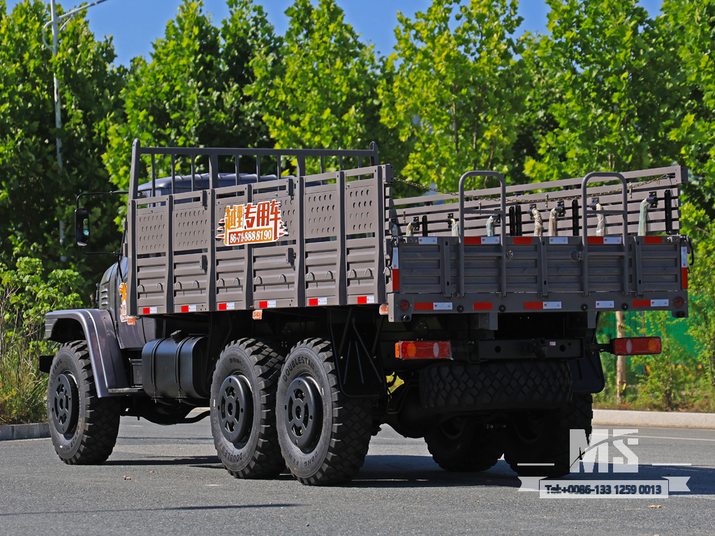 Caminhão Caogo de nariz longo com tração nas seis rodas Dongfeng de 10 toneladas (190 HP) | Caminhões Especiais de Exportação 