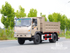 Caminhão basculante marrom claro Dongfeng de 10 toneladas com tração nas quatro rodas e nariz chato (170 HP) | Caminhões Especiais de Exportação 