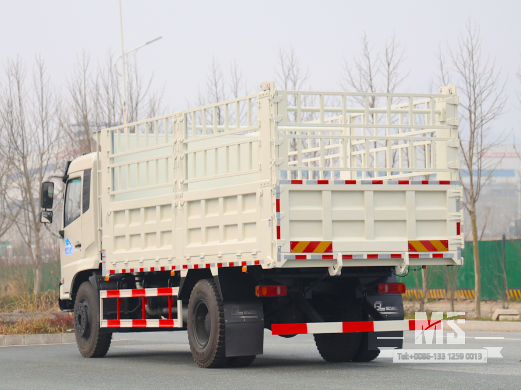 Caminhão basculante de estaca de grade 4 × 2 branco Dongfeng de 18 toneladas (210 HP) | Caminhões Especiais de Exportação