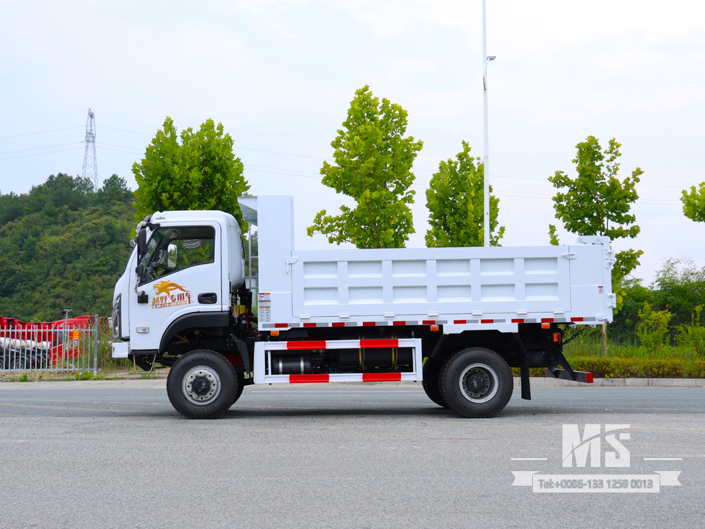 Caminhão basculante leve off-road de 12 toneladas com tração nas quatro rodas Dongfeng para montanhas e canteiros de obras | Caminhões Especiais de Exportação 