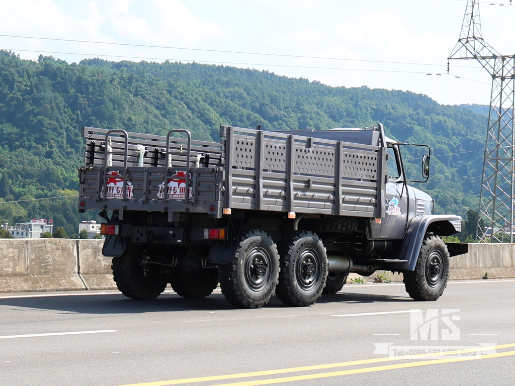 Dongfeng EQ2082 6 × 6 caminhão de carga off-road de nariz longo com guincho dianteiro | EQ3253GP6