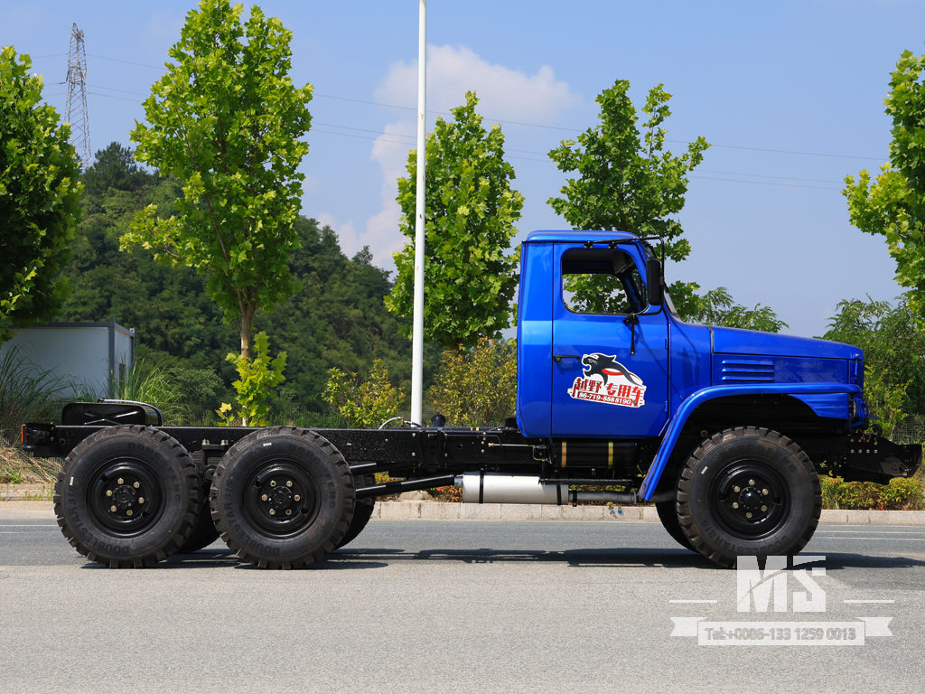 Dongfeng 6×6 EQ2082 Chassis_6*6 170HP Caminhão Convencional Chassi com Tração de Seis Rodas para Venda_ Chassi Especial de Exportação 