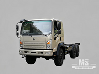Dongfeng 6×6 EQ2082 Chassis_6*6 190hp Caminhão de cabeça chata Chassi com tração nas seis rodas para venda_ Chassi especial de caminhões de exportação 