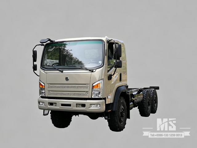 Dongfeng 6×6 EQ2082 Chassis_6*6 190hp Caminhão de cabeça chata Chassi com tração nas seis rodas para venda_ Chassi especial de caminhões de exportação 