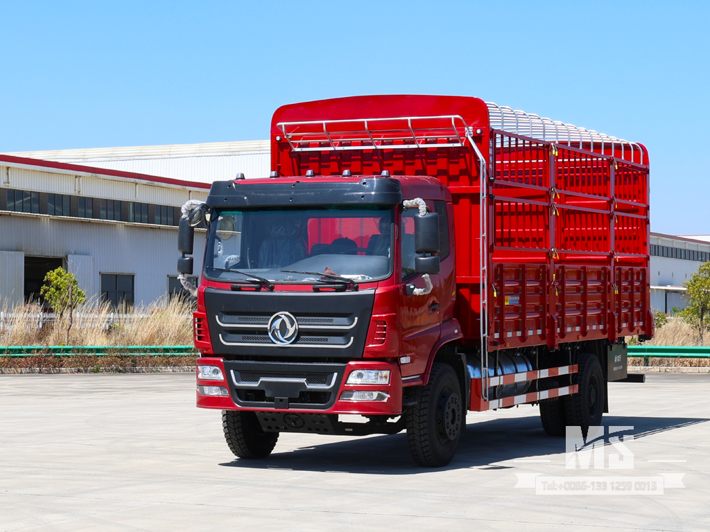 Caminhão Dongfeng 4x2 de 18 toneladas com porta traseira hidráulica | Caminhão de estaca chinês com plataforma elevatória hidráulica