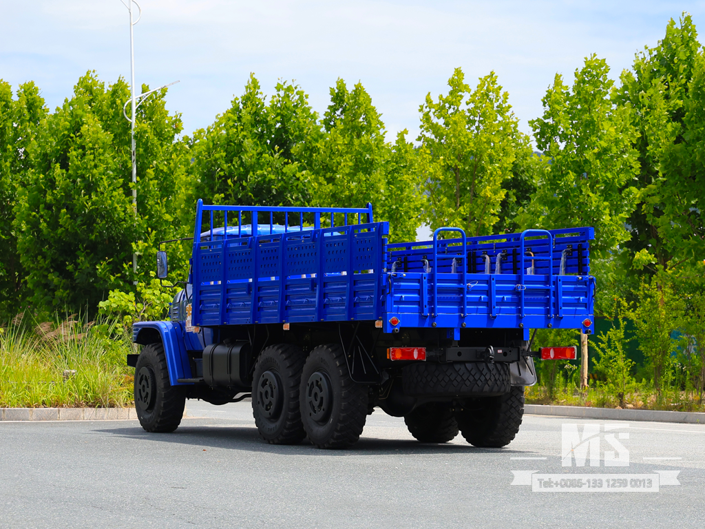 Caminhão de carga Dongfeng de 10 toneladas com tração de seis rodas somente para exportação equipado com motor de 190 HP