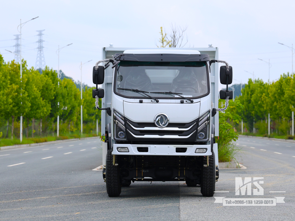 Caminhão basculante leve off-road de 12 toneladas com tração nas quatro rodas Dongfeng para montanhas e canteiros de obras | Caminhões Especiais de Exportação 