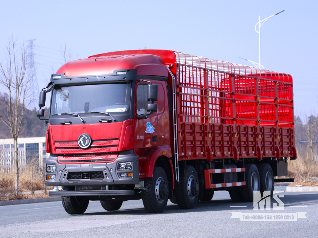 Dongfeng Caminhão de carga com cabine estendida de nariz chato de 31 toneladas (500 HP) | Caminhões Especiais de Exportação 