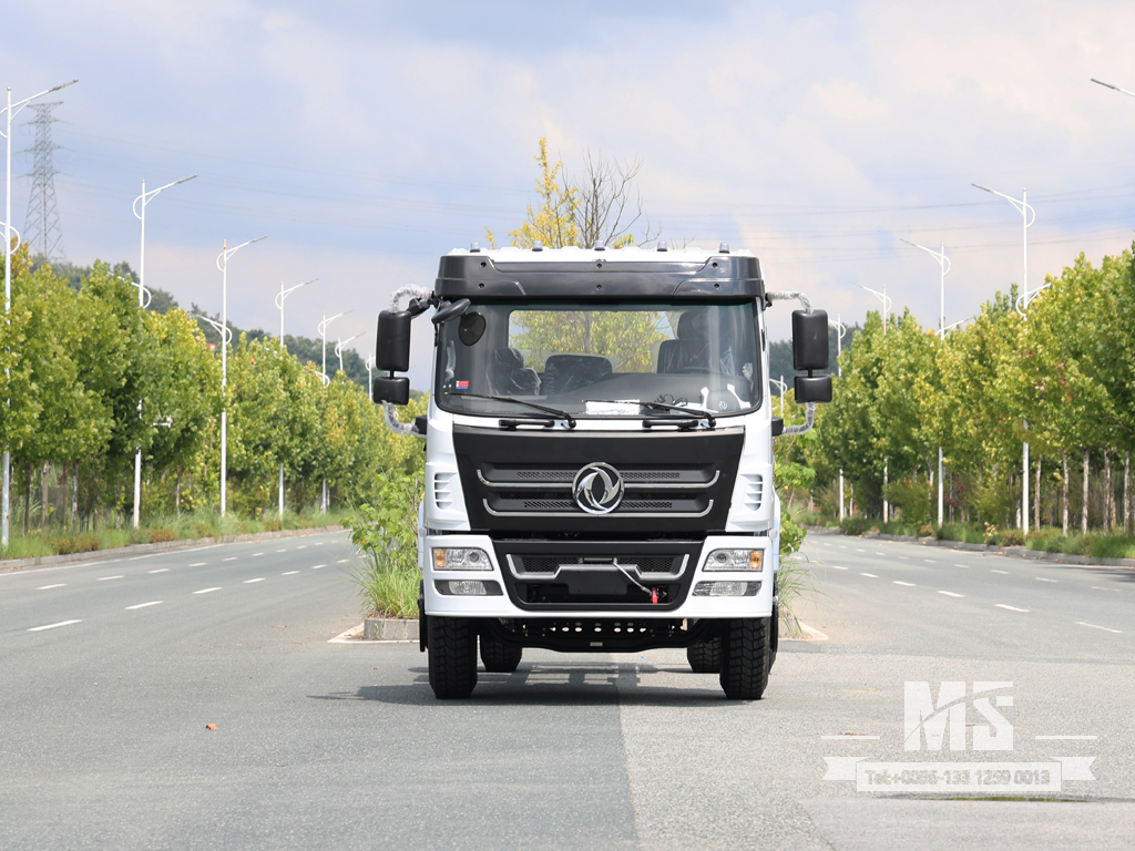 Chassis de caminhão basculante de cabeça chata Dongfeng 4×2/chassi de reequipamento de veículo especial para exportação