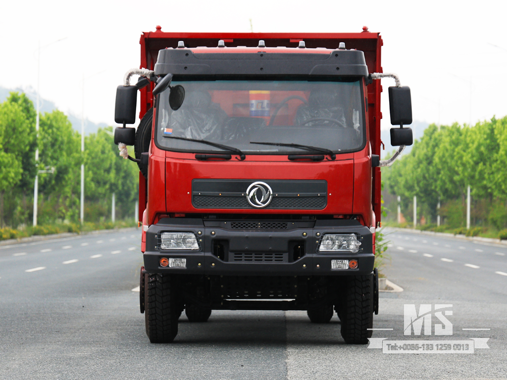 Caminhão basculante Dongfeng 18 Ton Red 4×2 Grid Stake (210 HP) | Caminhões Especiais de Exportação