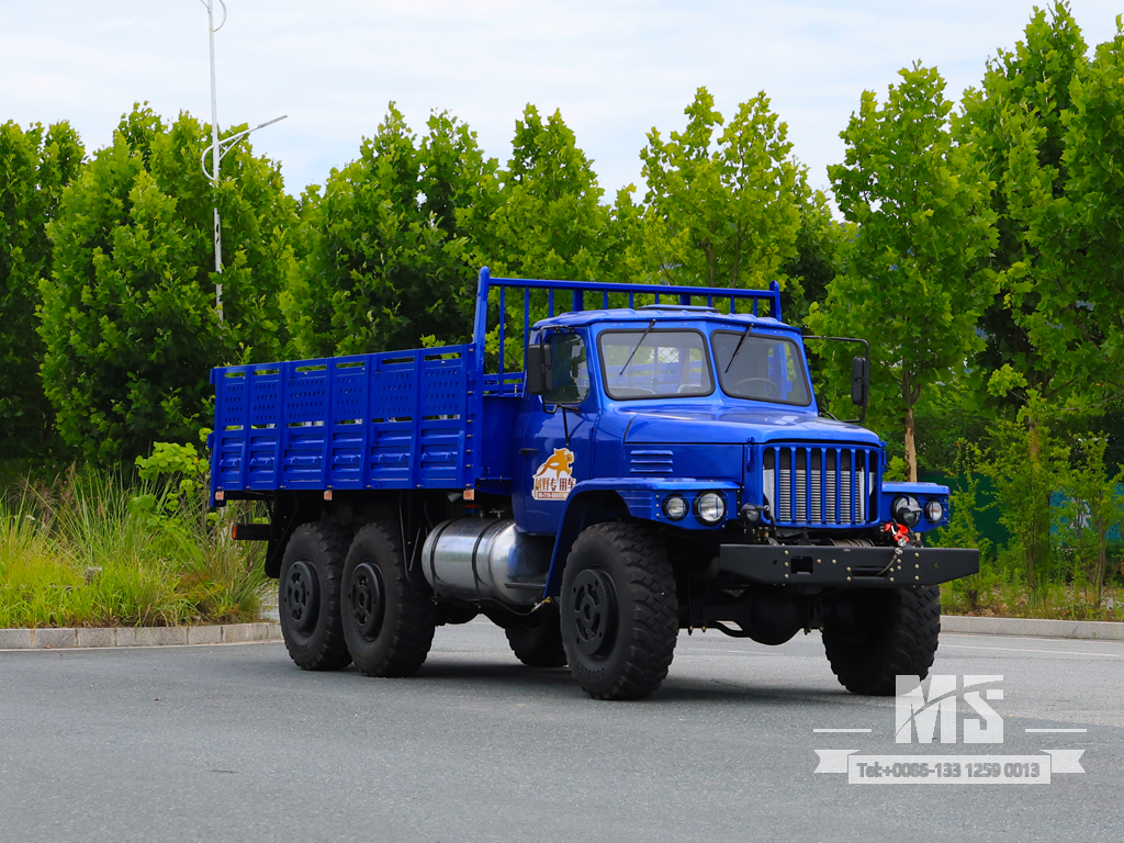 Caminhão de carga Dongfeng de 10 toneladas com tração de seis rodas somente para exportação equipado com motor de 190 HP