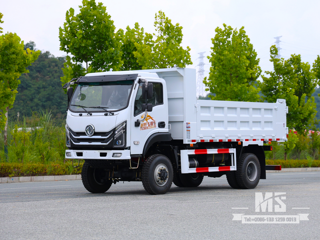 Caminhão basculante leve off-road de 12 toneladas com tração nas quatro rodas Dongfeng para montanhas e canteiros de obras | Caminhões Especiais de Exportação 