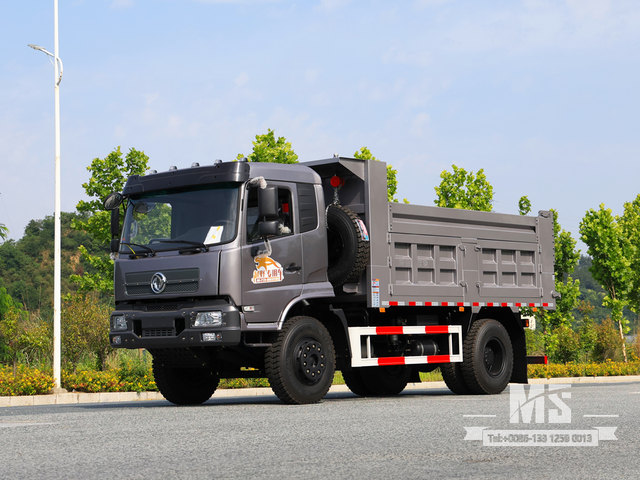 Caminhão basculante de meia fileira Dongfeng de 18 toneladas com cabeça chata (270 HP) | Veículo para fins especiais para exportação