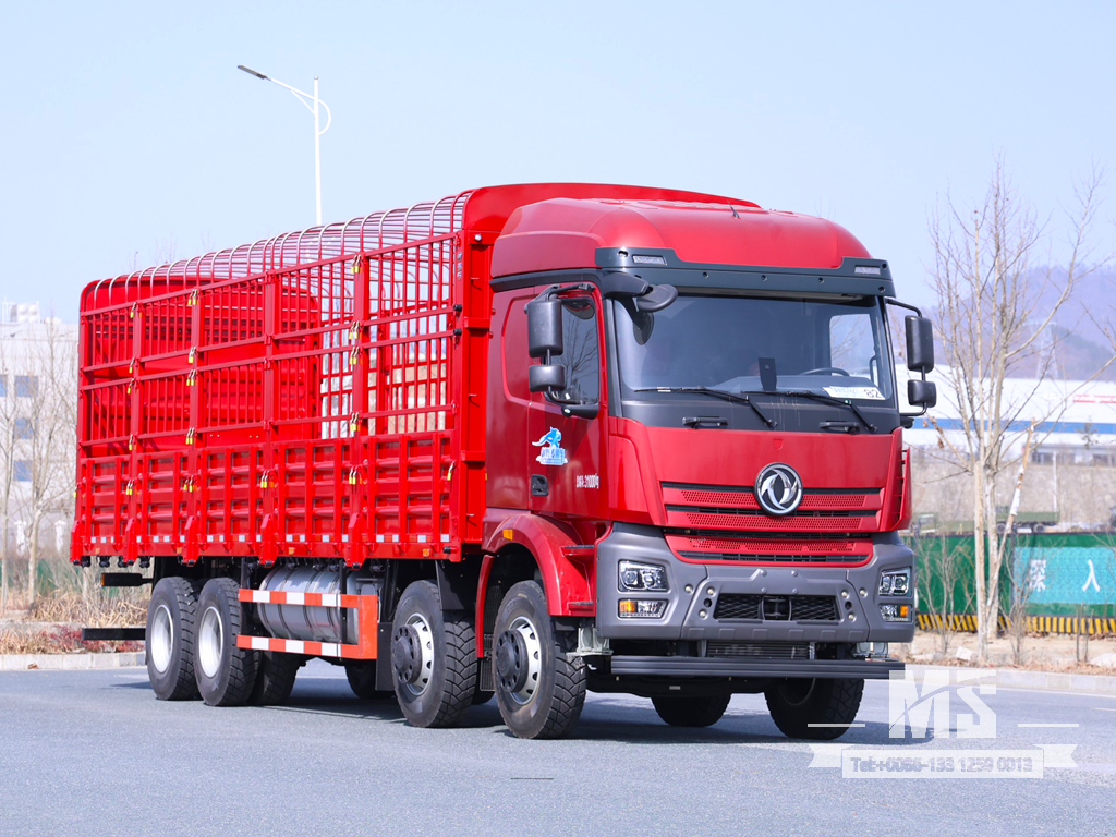 Dongfeng Caminhão de carga com cabine estendida de nariz chato de 31 toneladas (500 HP) | Caminhões Especiais de Exportação 